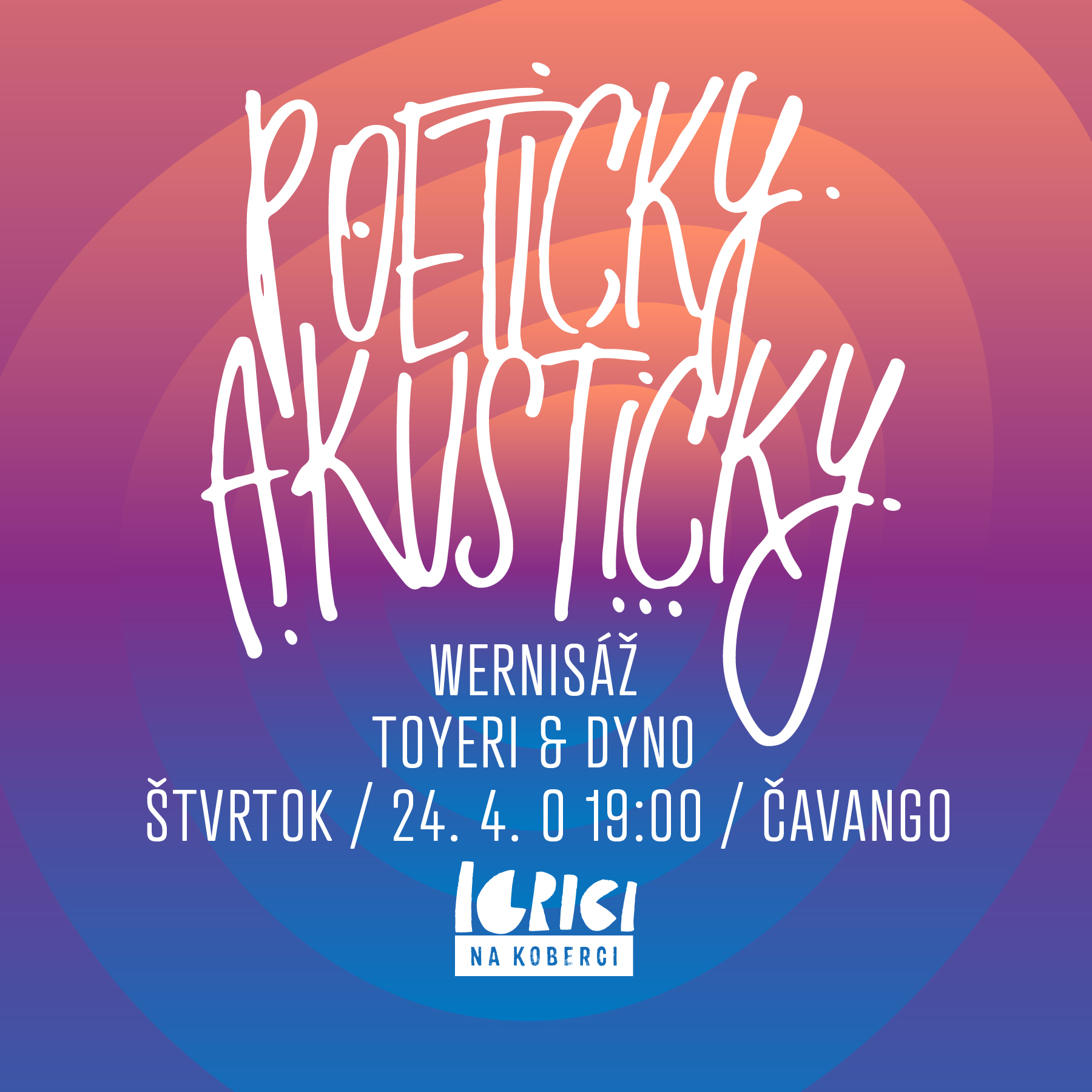 poeticky akusticky – dvojkoncert Wernisáž a Toyeri & Dyno